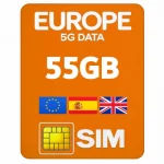 SIM 5G интернет — Европа, UK
