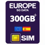 SIM-карта 5G интернет для Европы