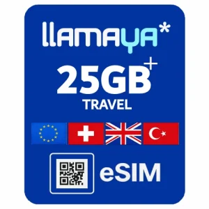 Llamaya Travel eSIM 5G интернет по Европе + звонки