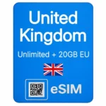 eSIM 5G Безлимитный интернет, звонки - UK